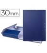 CARPETA PROYECTOS LIDERPAPEL FOLIO LOMO 30MM CARTON FORRADO AZUL
