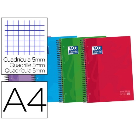 BLOC ESPIRAL OXFORD TAPA EXTRADURA OPTIK PAPER MICROPERDIN A4 120 H...