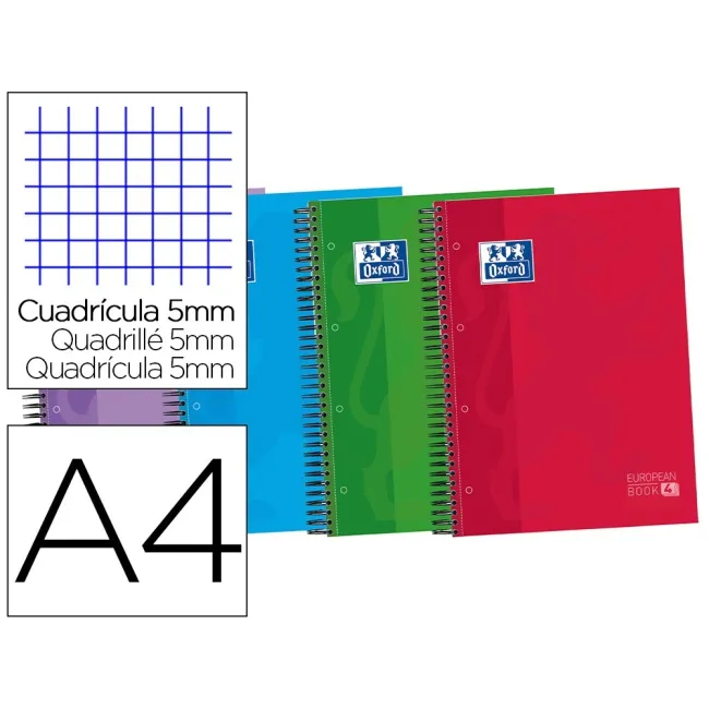 BLOC ESPIRAL OXFORD TAPA EXTRADURA OPTIK PAPER MICROPERDIN A4 120 H...