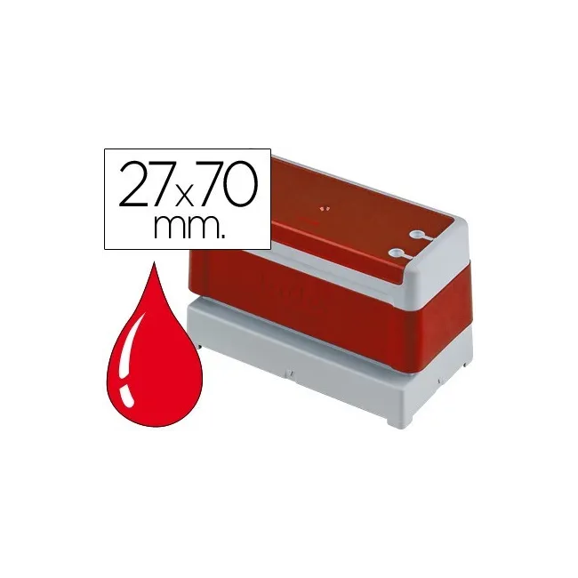 SELLO AUTOMATICO BROTHER 27 MM X 70 MM ROJO