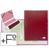 CARPETA CLASIFICADORA LIDERPAPEL 12 DEPARTAMENTOS FOLIO PROLONGADO ...