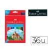 LAPICES DE COLORES FABER CASTELL C/36 COLORES HEXAGONAL MADERA REFO...
