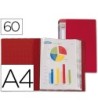 CARPETA LIDERPAPEL PERSONALIZA 31740 60 FUNDAS POLIPROPILENO DIN A4...