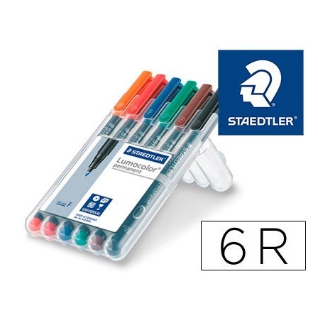 ROTULADOR STAEDTLER LUMOCOLOR RETROPROYECCION PUNTA DE FIBRA PERMAN...