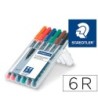ROTULADOR STAEDTLER LUMOCOLOR RETROPROYECCION PUNTA DE FIBRA PERMAN...