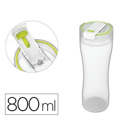 VASO BEBIDAS OFFISYS CAPACIDAD 0,8 L DOBLE APERTURA LIMPIEZA FACIL ...