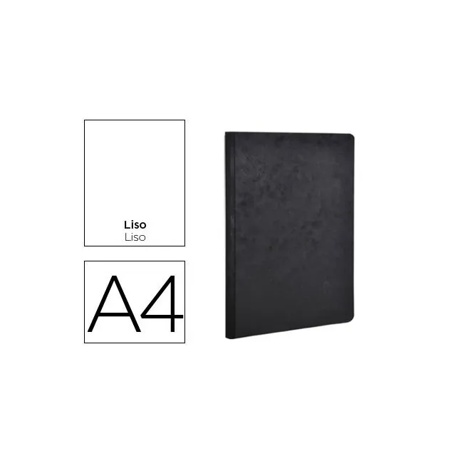 LIBRETA AGE-BAG TAPA CARTULINA LOMO COSIDO LISO 96 HOJAS COLOR NEGR...