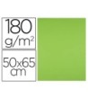 CARTULINA LIDERPAPEL 50X65 CM 180G/M2 VERDE HIERBA PAQUETE DE 25
