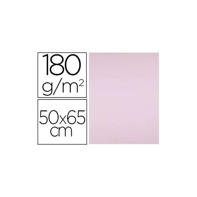 CARTULINA LIDERPAPEL 50X65 CM 180G/M2 ROSA PAQUETE DE 25