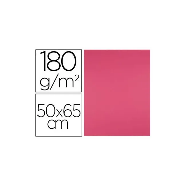 CARTULINA LIDERPAPEL 50X65 CM 180G/M2 FUCSIA PAQUETE DE 25