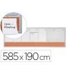 PLANIFICADOR SEMANAL NOBO MAGNETICO + TABLERO CORCHO HORIZONTAL CON...