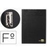 CARPETA LIDERPAPEL MINICLIP LATERAL FOLIO PLASTICO NEGRO