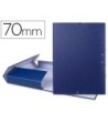 CARPETA PROYECTOS LIDERPAPEL FOLIO LOMO 70MM CARTON FORRADO AZUL