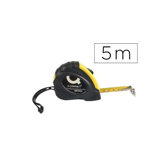 FLEXOMETRO Q-CONNECT DE 5 MT CON FRENO MATERIAL ANTICHOQUE 19 MM DE...