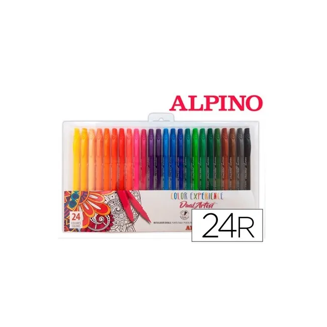 ROTULADOR ALPINO DUAL ARTIST COLOR EXPERIENCE ESTUCHE DE 24UNIDADES...