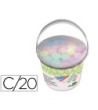TIZA COLOR LIDERPAPEL PARA SUELO CUBILETE DE 20 UNIDADES COLORES SU...