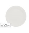 PLATO PAPEL RECICLABLE BLANCO 22 CM PAQUETE 100 UNIDADES