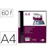 CARPETA LIDERPAPEL 60 FUNDAS CANGURO PP DIN A4 NEGRO OPACO PORTADA ...