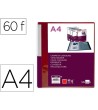 CARPETA LIDERPAPEL 60 FUNDAS CANGURO PP DIN A4 ROJO TRANSLUCIDO POR...