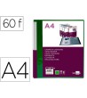 CARPETA LIDERPAPEL 60 FUNDAS CANGURO PP DIN A4 VERDE TRANSLUCIDO PO...