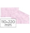 SOBRE FANTASIA MARMOLEADO ROSA 110X220 MM 90 GR PAQUETE DE 25