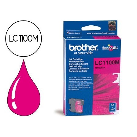 INK-JET BROTHER LC-1100M MAGENTA 325 PAG