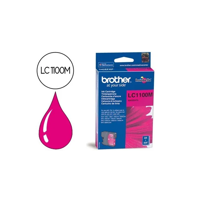 INK-JET BROTHER LC-1100M MAGENTA 325 PAG