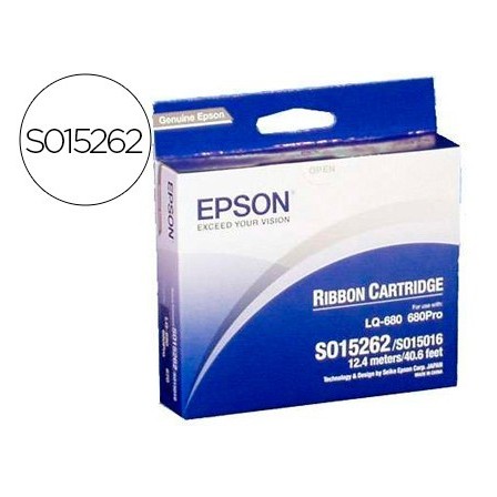 CINTA IMPRESORA EPSON LQ-670/860/1060/2500/2550, DLQ-2000 NEGRA