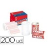 ETIQUETAS APLI FRAGIL 50X100 MM ROLLO CON 200 UNIDADES