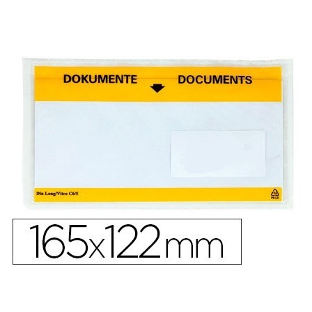 SOBRE AUTOADHESIVO Q-CONNECT PORTADOCUMENTOS MULTILINGUE 165X122 MM...
