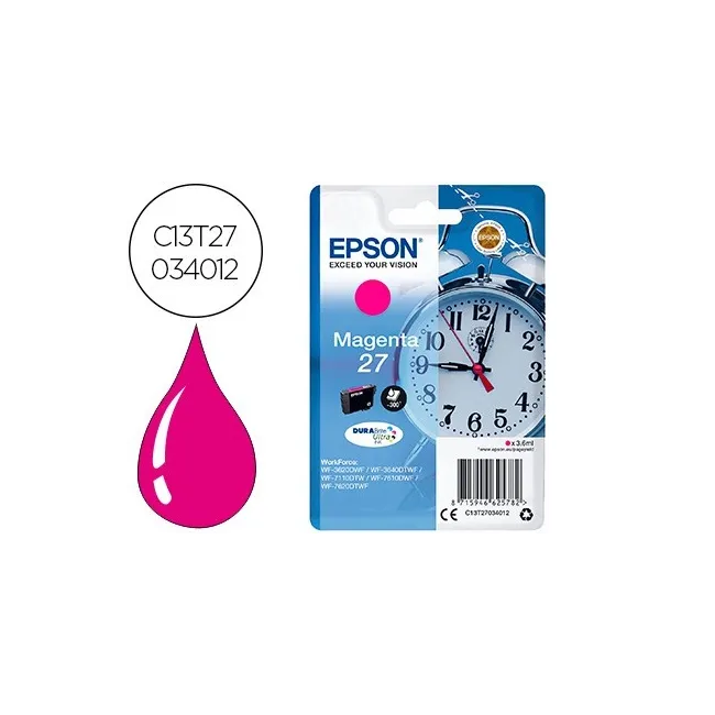INK-JET EPSON 27 WF-3620 / 711 0/ 7610 / 7620 MAGENTA 300 PAG