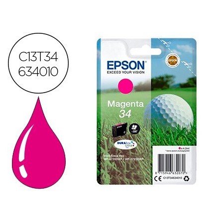 INK-JET EPSON 34 WORKFORCE PRO WF-3720 / WF-3720DWF / WF-3725DWF MA...