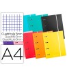 CARPETA CON RECAMBIO LIDERPAPEL A4 CUADRO 5 MM 120 HOJAS 80 G FORRA...
