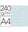 PAPEL COLOR LIDERPAPEL PERGAMINO CON BORDES A4 240G/M2 AZUL PACK DE...