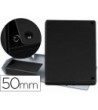 CARPETA PROYECTOS PARDO FOLIO LOMO 50 MM CARTON FORRADO NEGRO CON B...