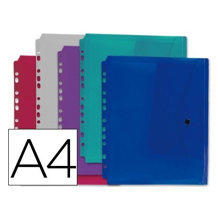 CARPETA LIDERPAPEL DOSSIER BROCHE 36669 POLIPROPILENO DIN A4 PACK D...