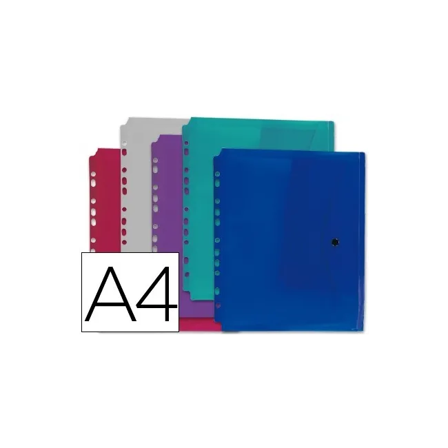CARPETA LIDERPAPEL DOSSIER BROCHE 36669 POLIPROPILENO DIN A4 PACK D...