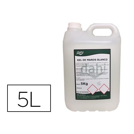 GEL DE MANOS DAHI NACARADO GARRAFA DE 5 LITROS