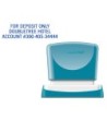SELLO X-STAMPER QUIX PERSONALIZABLE COLOR AZUL MEDIDAS 16X48 MM Q-11
