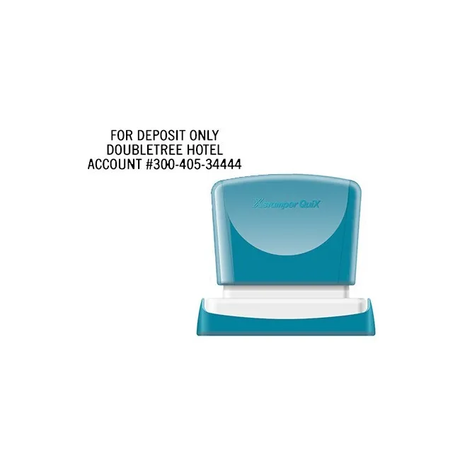 SELLO X-STAMPER QUIX PERSONALIZABLE COLOR NEGRO MEDIDAS 16X48 MM Q-11