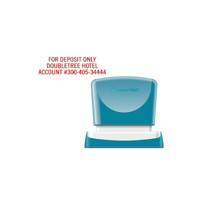 SELLO X-STAMPER QUIX PERSONALIZABLE COLOR ROJO MEDIDAS 16X48 MM Q-11