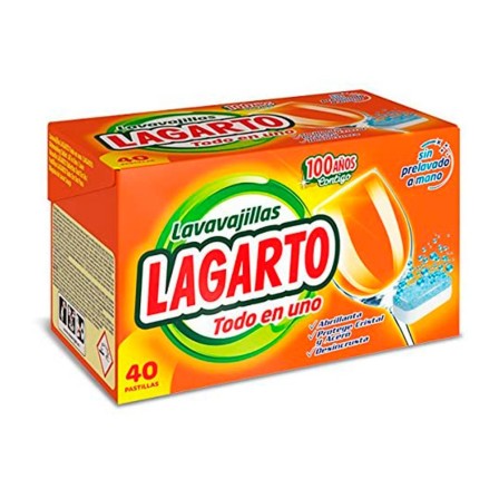 PASTILLA LAVAVAJILLAS LAGARTO TODO EN UNO ABRILLANTA DESINCRUSTA Y ...