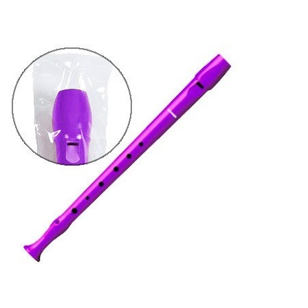 FLAUTA HOHNER 9508 COLOR VIOLETA FUNDA VERDE Y TRANSPARENTE