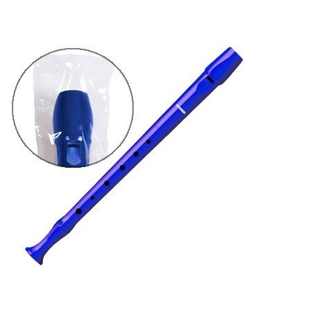 FLAUTA HOHNER 9508 COLOR AZUL FUNDA VERDE Y TRANSPARENTE