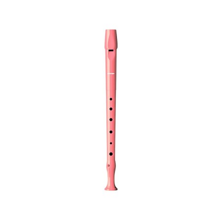 FLAUTA HOHNER 9508 COLOR CORAL FUNDA VERDE Y TRANSPARENTE
