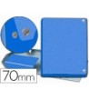 CARPETA PROYECTOS PARDO FOLIO LOMO 70 MM CARTON FORRADO AZUL CON BR...