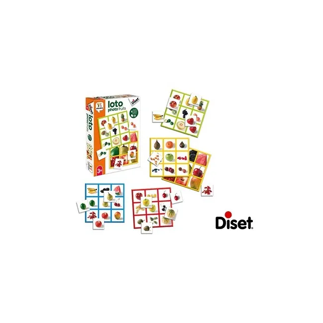 JUEGO DISET EDUCATIVO LOTO PHOTO FRUITS