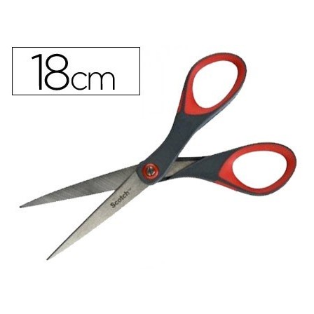 TIJERA OFICINA SCOTCH 18 CM DE ACERO INOXIDABLE CON AJUSTE DE TENSION
