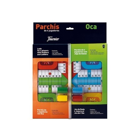 PARCHIS CON OCA TABLERO PEQUEÑO 42,5X33X4,45X33X4,4