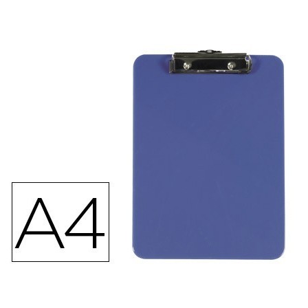 PORTANOTAS Q-CONNECT PLASTICO DIN A4 AZUL 3 MM
